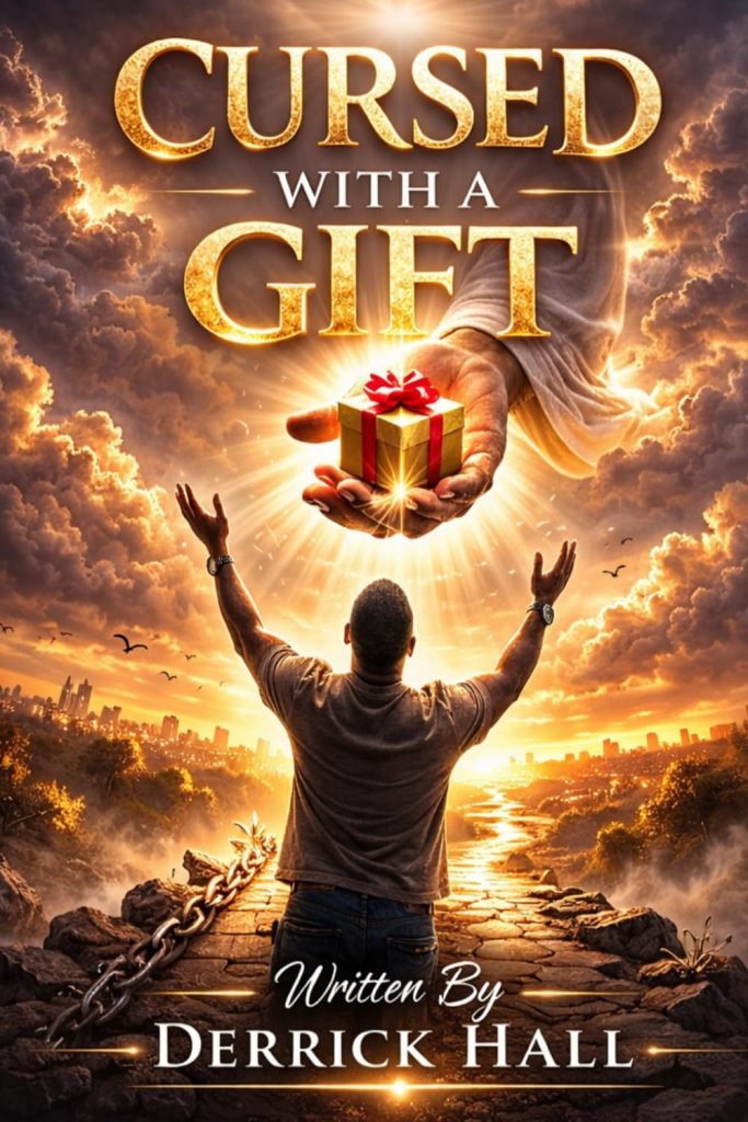 Cursed with a Gift book cover by Derrick Hall